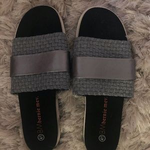 Bernie Mev open toe slide.